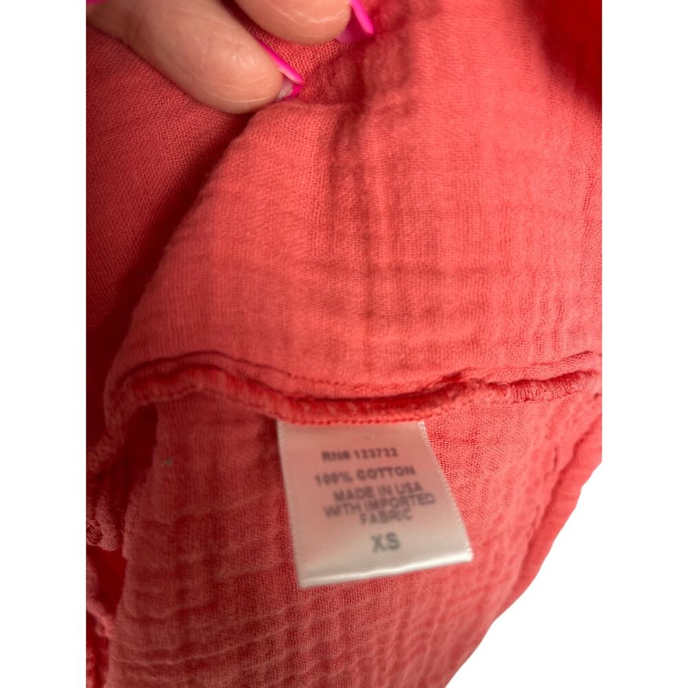 Xirena‎ Clem Lightweight Gauzy Boho V-Neck Top in Paprika Size XS - Picture 9 of 9